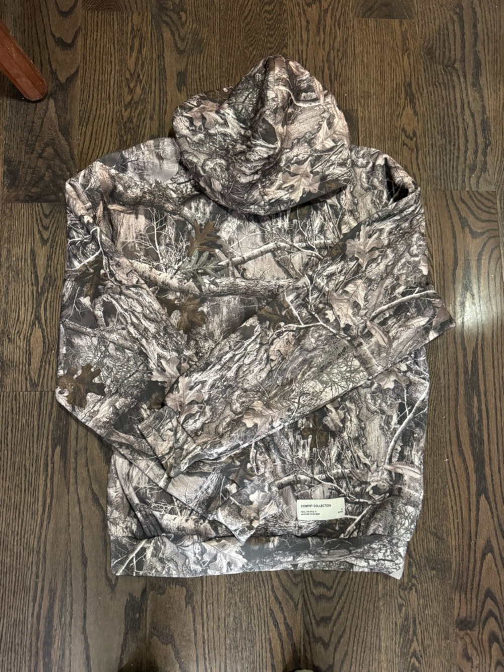 Comfrt Camouflage Hoodie in Timber size Large